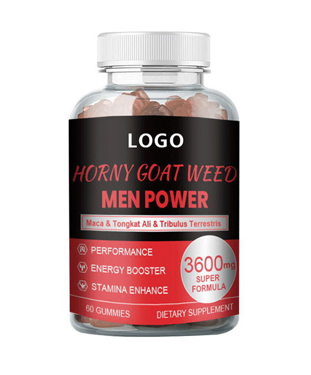 OEM Horny Goat Weed Maca Energy Booster Men Power Gummies Stamina Enhance