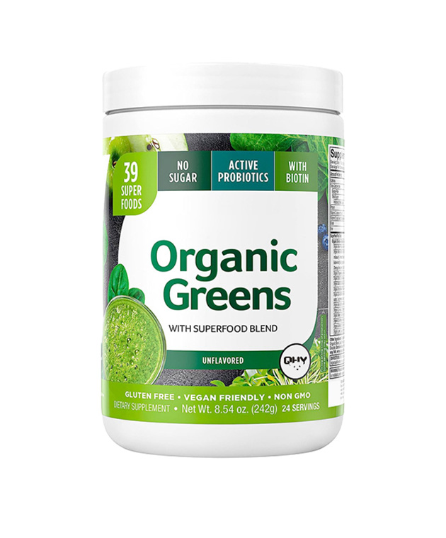 OEM Private Label Super Greens Powder Multivitamin Dietary Fiber Mix Foods Superfood Greens Powder for Promote Digestion