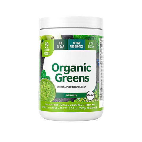 OEM Private Label Super Greens Powder Multivitamin Dietary Fiber Mix Foods Superfood Greens Powder for Promote Digestion