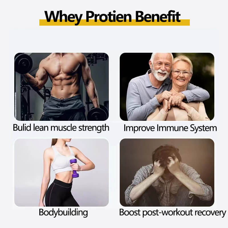 OEM Private Label whey protein isolate powder pre-workout weight gain whey protein powder for muscle gain Providing Energy-4