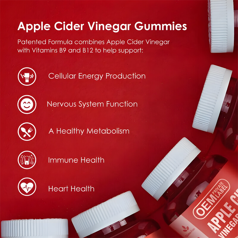 Popular apple cider vinegar gummies vegan slimming sugar free slim gummies-5